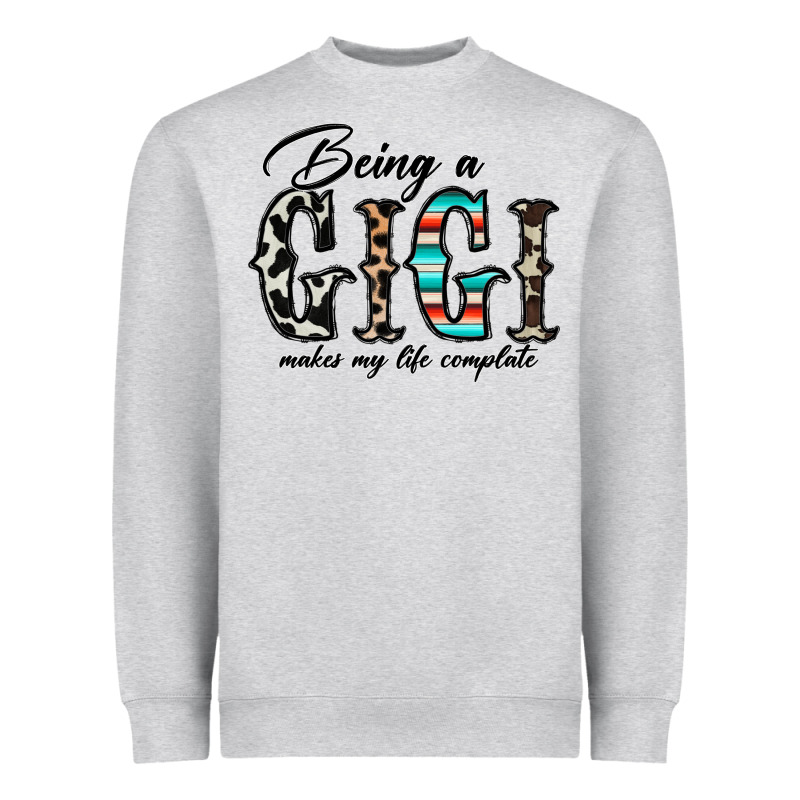 Being A Gigi Makes My Life Complate Heavyweight Sweatshirt by CowhideDigitalArt | Teevron