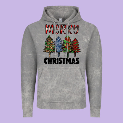 Merry Christmas Trees Vintage Hoodie Designed By Ranaportraitstore