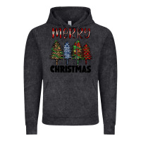 Vintage Black merry christmas trees Vintage Hoodie - RanaPortraitStore