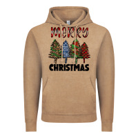 Vintage Coffee merry christmas trees Vintage Hoodie - RanaPortraitStore