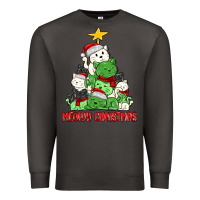 Smoke meowy christmas cat tree Premium Sweatshirt - MaliasSmallBusiness