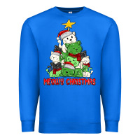 True Royal meowy christmas cat tree Premium Sweatshirt - MaliasSmallBusiness