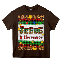 Chocolate Brown Christmas Jesus Is The Reason Heavy Core Tee - Artiststas