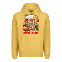 Antique Gold baker life gnome Premium Hoodie - BarkalooDesign