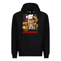 Black baker life gnome Premium Hoodie - BarkalooDesign