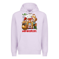 Lilac baker life gnome Premium Hoodie - BarkalooDesign