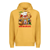Mustard baker life gnome Premium Hoodie - BarkalooDesign