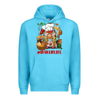 Ocean Blue baker life gnome Premium Hoodie - BarkalooDesign