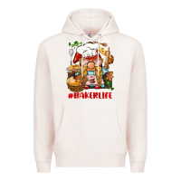 Pale Pink baker life gnome Premium Hoodie - BarkalooDesign