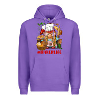 Purple baker life gnome Premium Hoodie - BarkalooDesign