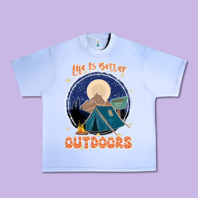 Life Is Better Outdoors Urban Heavy Tee Designed By Jahusdesignshop
