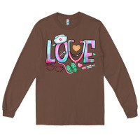 Chestnut love nurse Long Sleeve Tee - BundleAndBundleShop