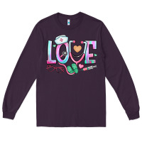 Plum love nurse Long Sleeve Tee - BundleAndBundleShop
