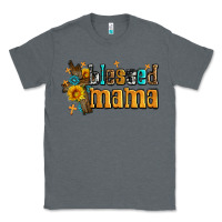 Charcoal Heather blessed mama Classic Tee - AdoDesignShop