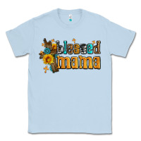 Dusty Blue blessed mama Classic Tee - AdoDesignShop