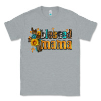 Heather Grey blessed mama Classic Tee - AdoDesignShop