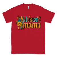 Red blessed mama Classic Tee - AdoDesignShop