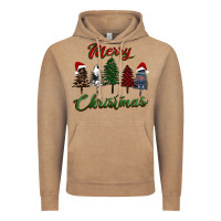 Vintage Coffee merry christmas trees Vintage Hoodie - RanaPortraitStore