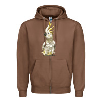 Chestnut Cockatoo Bird Zipper Hoodie - LillyAllenDesigns