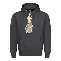 Smoke Cockatoo Bird Zipper Hoodie - LillyAllenDesigns