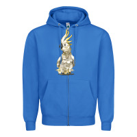 True Royal Cockatoo Bird Zipper Hoodie - LillyAllenDesigns