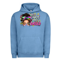 Pigment Pebble Blue 80s made 90s raised messy bun Urban Hoodie - texasbilliewilder