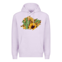 Lilac cactus leopard sunflower glitter  patch Premium Hoodie - AdoDesignShop