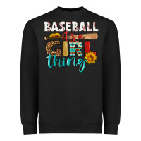 Black baseball it's a girl thing Heavyweight Sweatshirt - HRA Design Shop