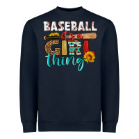 Navy baseball it's a girl thing Heavyweight Sweatshirt - HRA Design Shop