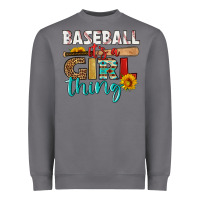 Baseball It's A Girl Thing Heavyweight Sweatshirt | Teevron