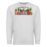 Dove Grey god says you are unique Premium Sweatshirt - MaliasSmallBusiness