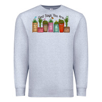 Heather Grey god says you are unique Premium Sweatshirt - MaliasSmallBusiness