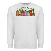 Oatmeal Heather god says you are unique Premium Sweatshirt - MaliasSmallBusiness