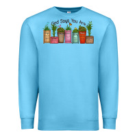 Ocean Blue god says you are unique Premium Sweatshirt - MaliasSmallBusiness