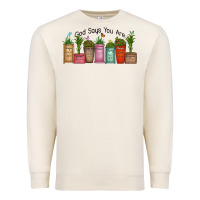 Sandshell god says you are unique Premium Sweatshirt - MaliasSmallBusiness