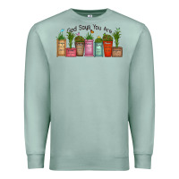 Seafoam god says you are unique Premium Sweatshirt - MaliasSmallBusiness