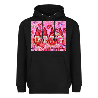 Black love gnomies with gift boxes Heavyweight Hoodie - NancyCooperArtShop
