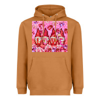 Meerkat love gnomies with gift boxes Heavyweight Hoodie - NancyCooperArtShop