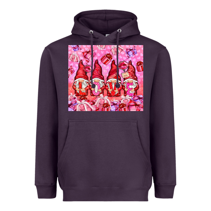 Love Gnomies With Gift Boxes Heavyweight Hoodie by NancyCooperArtShop | Teevron