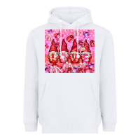 White love gnomies with gift boxes Heavyweight Hoodie - NancyCooperArtShop