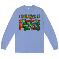 Colony Blue i believe in santa paws christmas Long Sleeve Tee - Jasminsmagicworld