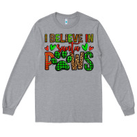 Heather Grey i believe in santa paws christmas Long Sleeve Tee - Jasminsmagicworld
