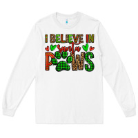 White i believe in santa paws christmas Long Sleeve Tee - Jasminsmagicworld