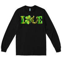 Black love with horseshoe Long Sleeve Tee - AdoDesignShop