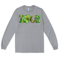 Heather Grey love with horseshoe Long Sleeve Tee - AdoDesignShop