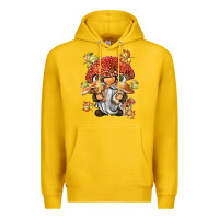 Lemon mushroom gnome Premium Hoodie - BarkalooDesign