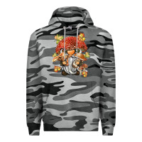 Slate Camo mushroom gnome Premium Hoodie - BarkalooDesign