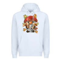 White mushroom gnome Premium Hoodie - BarkalooDesign
