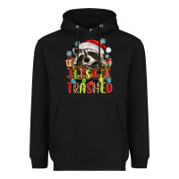 Black lets get trashed with raccoon Heavyweight Hoodie - MaliasSmallBusiness