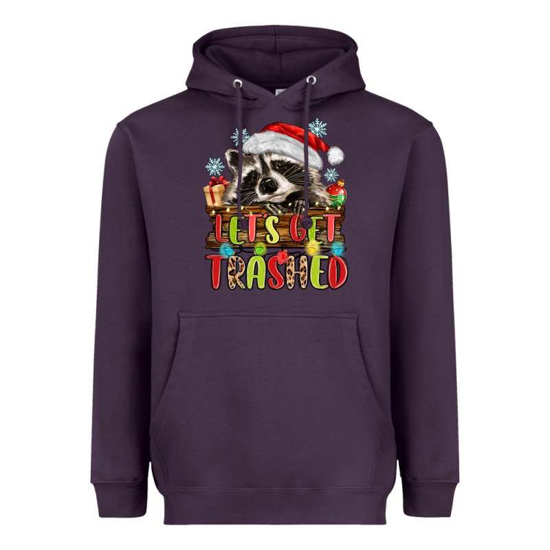Lets Get Trashed With Raccoon Heavyweight Hoodie by MaliasSmallBusiness | Teevron